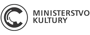 Logo Ministerstva kultury se stylizovaným písmenem C v kruhu